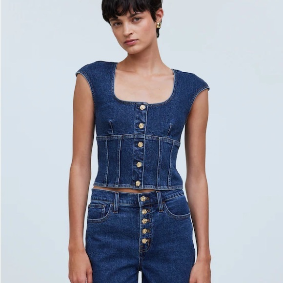 Madewell Button-Up Top - Picture 1 of 3